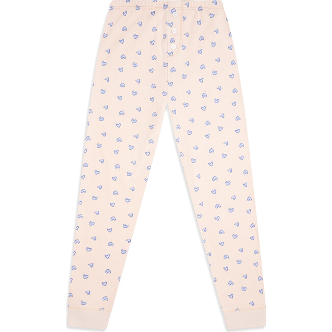 Love Heart Pyjamas, Pink - Pajamas - 5