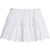 Tiered Skort, White Seersucker - Skirts - 1 - thumbnail