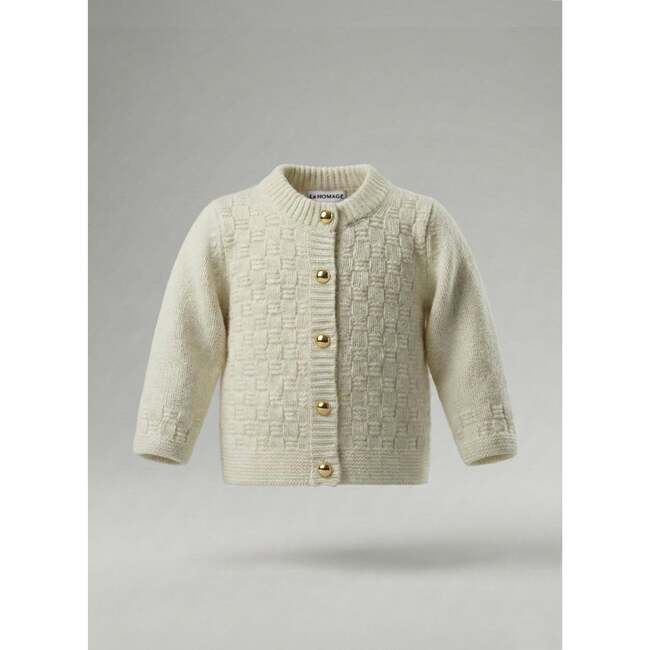 The Aspen Cashmere Baby Cardigan, Cream