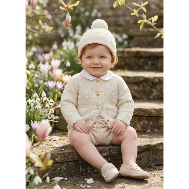The Aspen Cashmere Baby Beanie, Cream