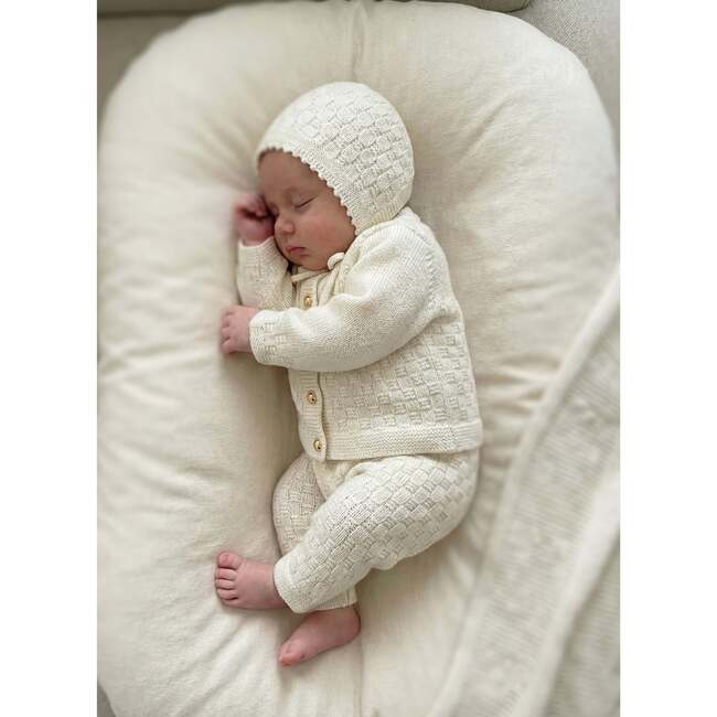 The Aspen Cashmere Baby Cardigan, Cream - Cardigans - 5