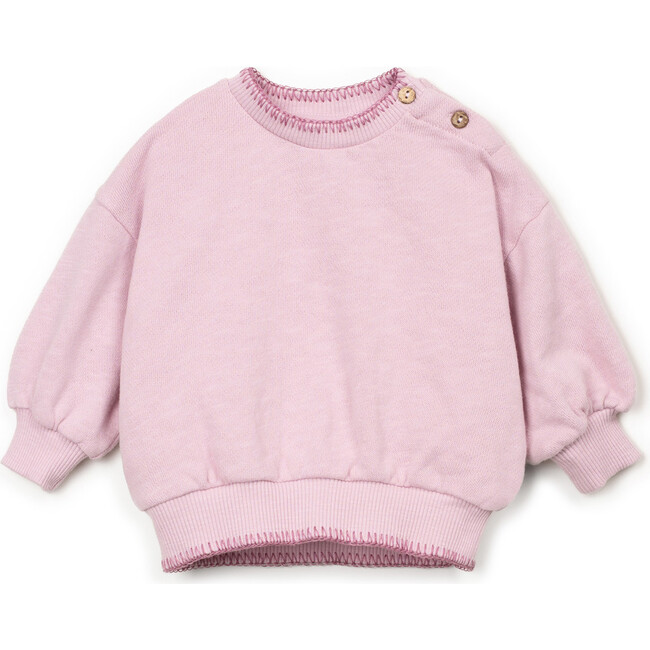 Whip Stitch Sweatshirt, Lilac