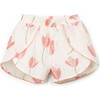 Tulip Print Woven Shorts, Ivory - Shorts - 1 - thumbnail