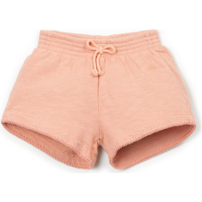 Whip Stitch Sweat Shorts, Peach