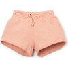 Whip Stitch Sweat Shorts, Peach - Shorts - 1 - thumbnail