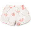 Tulip Print Woven Shorts, Ivory - Shorts - 2