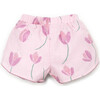 Tulip Print Woven Shorts, Lilac - Shorts - 2