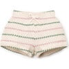 Textured Striped Shorts, Multicolor - Shorts - 1 - thumbnail