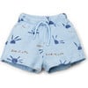 Sun Print Jersey Shorts, Blue - Shorts - 1 - thumbnail