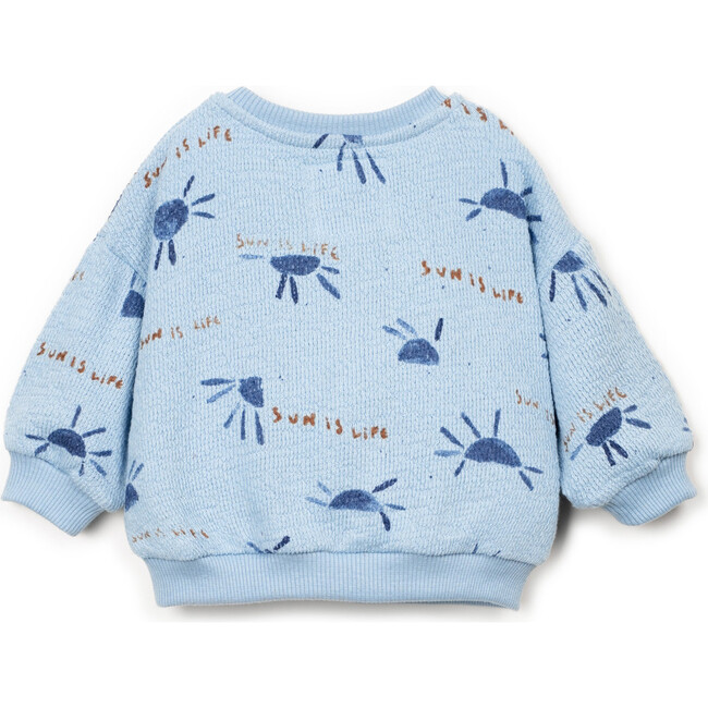 Sun Print Jersey Sweatshirt, Blue