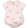 Sun Print Bubble, Peach - Rompers - 1 - thumbnail