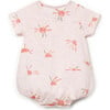 Sun Print Bubble, Peach - Rompers - 2 - thumbnail