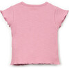 Ribbed Lettuce Edged T-Shirt, Bubblegum - T-Shirts - 2