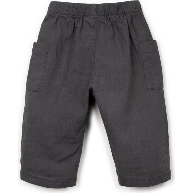 Pull On Woven Pants, Charcoal