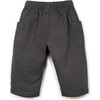 Pull On Woven Pants, Charcoal - Pants - 2 - thumbnail