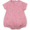 Pique Textured Bubble, Bubblegum - Rompers - 1 - thumbnail