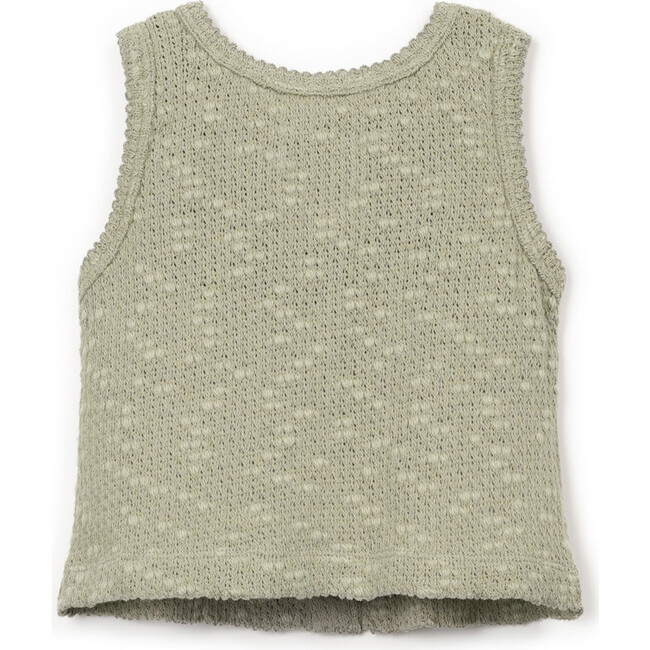 Pique Textured Tank Top, Olive