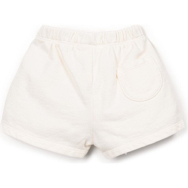 Palmtree Print Sweat Shorts, Ivory