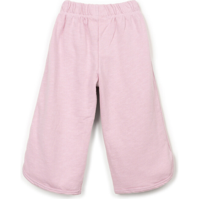 Curved Hem Wide Legged Sweatpants, Lilac