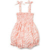 Animal Print Bubble, Peach - Rompers - 1 - thumbnail