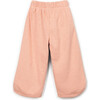 Curved Hem Wide Legged Sweatpants, Peach - Pants - 2