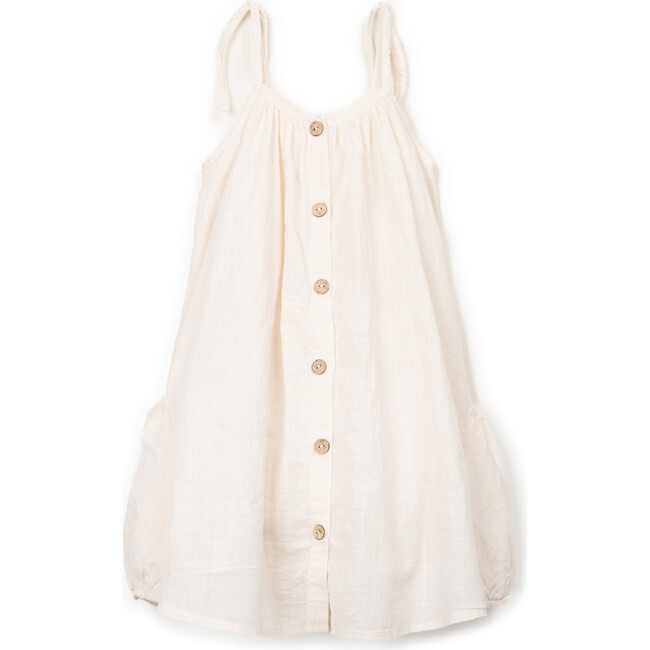 Bubble Hem Dress, Ivory