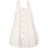 Bubble Hem Dress, Ivory - Dresses - 1 - thumbnail