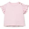 Flutter Sleeve Jersey T-Shirt, Lilac - T-Shirts - 1 - thumbnail