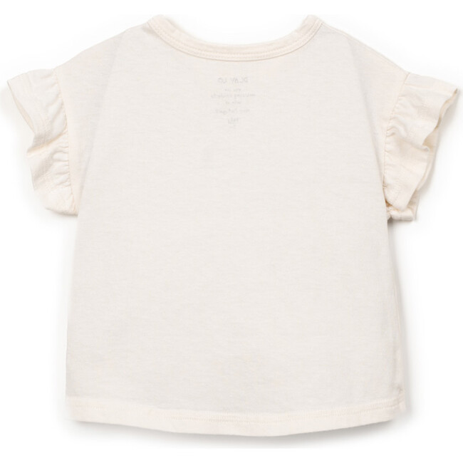 Flutter Sleeve Jersey T-Shirt, Ivory