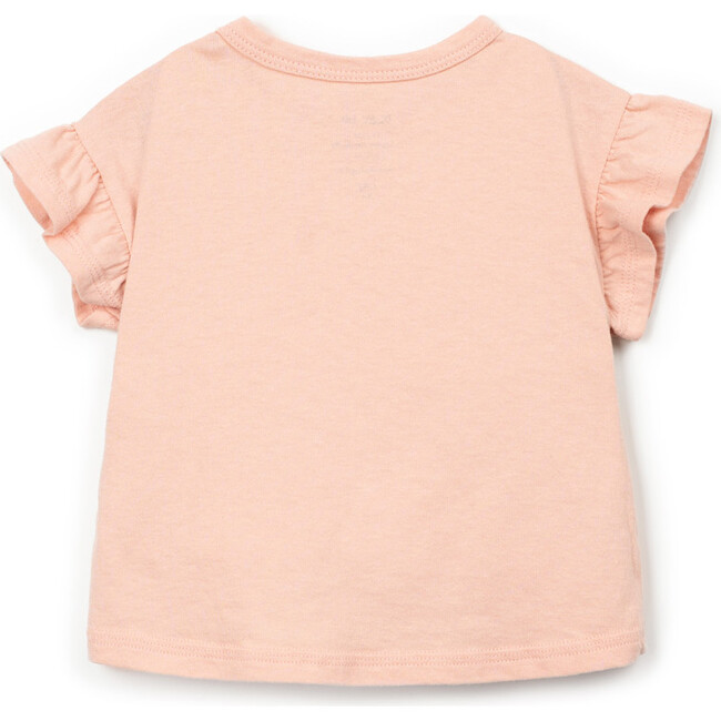 Flutter Sleeve Jersey T-Shirt, Peach