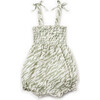 Animal Print Bubble, Olive - Rompers - 2