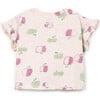 Apple Print Flutter Sleeve T-Shirt, Multicolor - T-Shirts - 2 - thumbnail