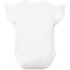 Flutter Sleeve Bodysuit, White - Onesies - 3
