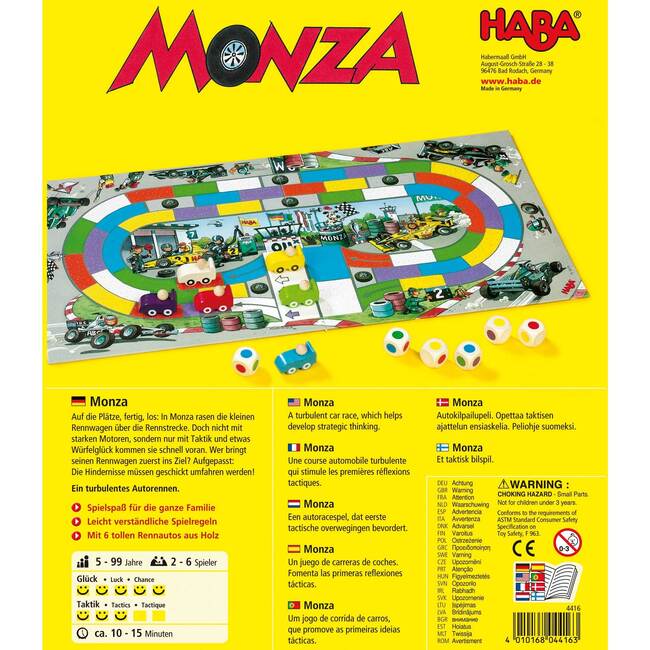 Monza Car Racing Board Game - Board Games - 3