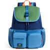 Charlie Rucksack, Green/Blue/Orange - Backpacks - 1 - thumbnail