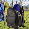 Shea Baseball Backpack, Black Grey Striped - Backpacks - 2