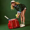 Riley Tennis Bag, Red - Backpacks - 4 - thumbnail