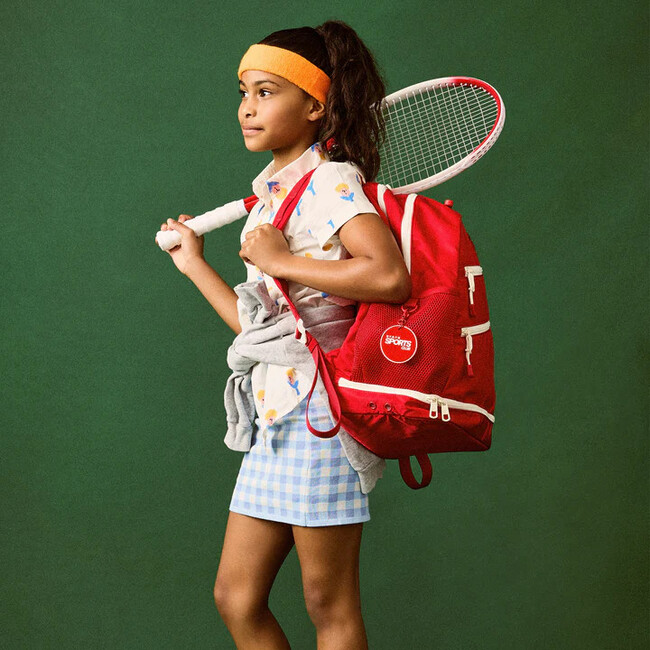 Lenox Tennis Bag, Red - Backpacks - 3