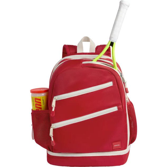 Lenox Tennis Bag, Red - Backpacks - 4