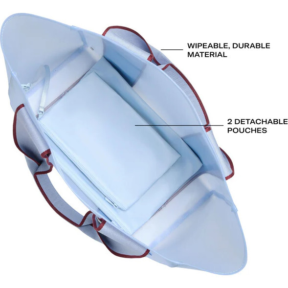 Wellington Cabana Tote, Light Blue - Bags - 3