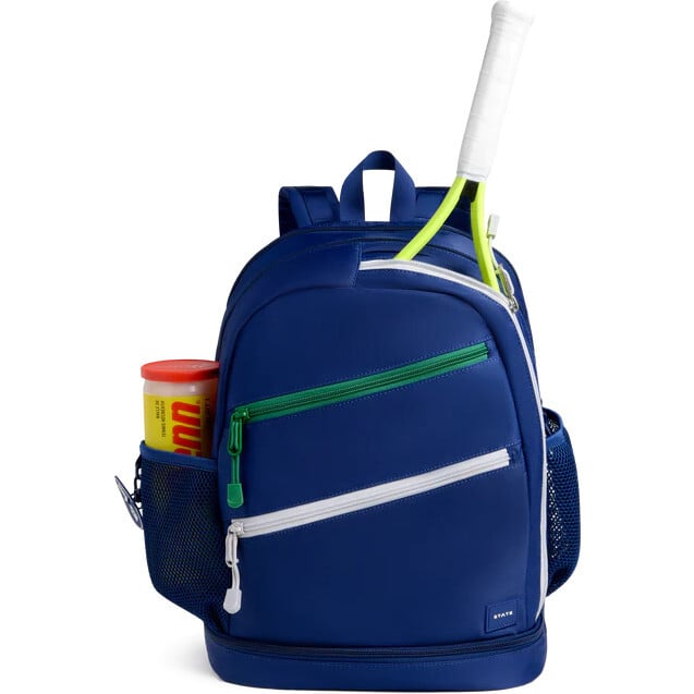 Lenox Tennis Bag, Navy - Backpacks - 4