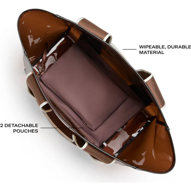 Wellington Cabana Tote, Brown - Bags - 3