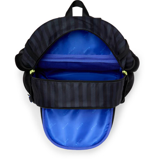 Shea Baseball Backpack, Black Grey Striped - Backpacks - 4