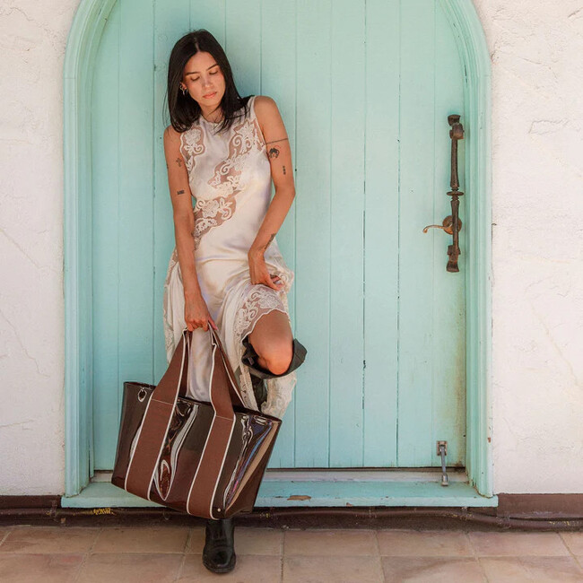 Wellington Cabana Tote, Brown - Bags - 4