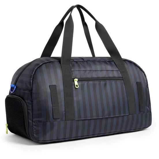 Fenway Sports Duffle, Black Grey Striped - Bags - 5