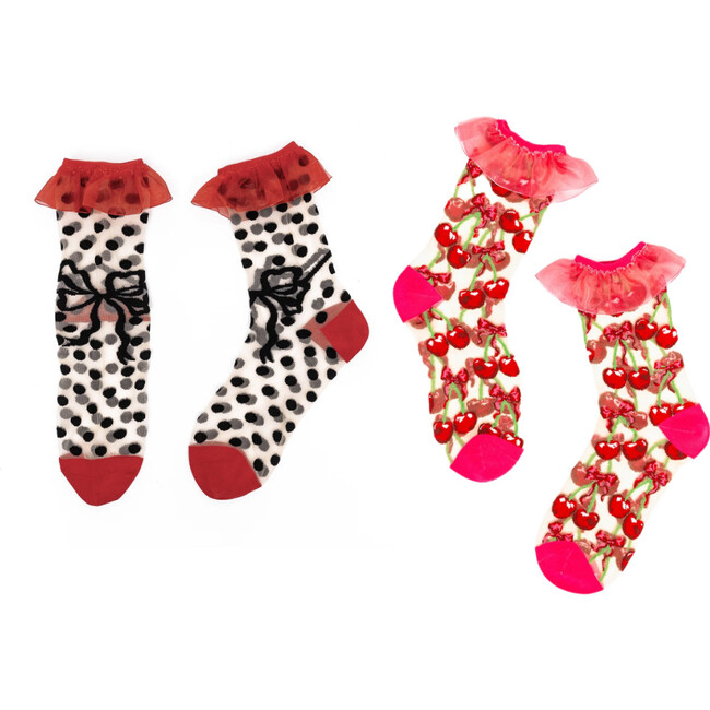 Coquette Classics Ruffle Sheer Socks Bundle