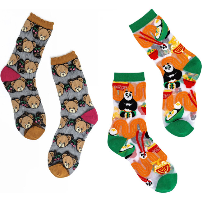 Beary Cute Sheer Sock Bundle