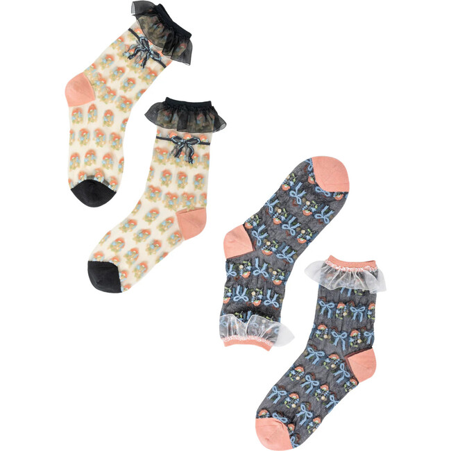 Bridgerton Style Ruffle Sheer Socks Bundle