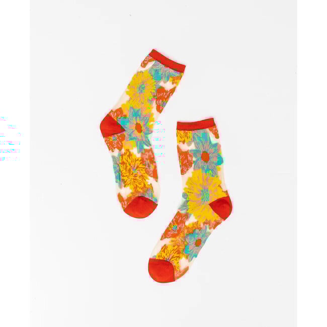 Garden Party Sheer Floral Socks Bundle - Socks - 4