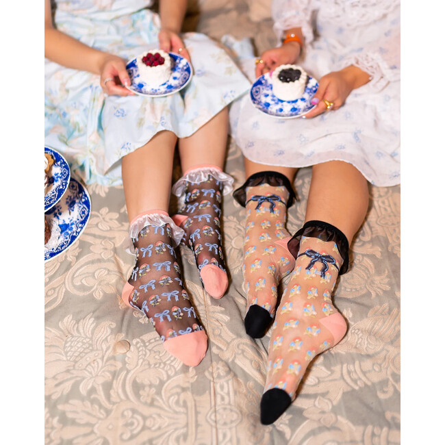 Bridgerton Style Ruffle Sheer Socks Bundle